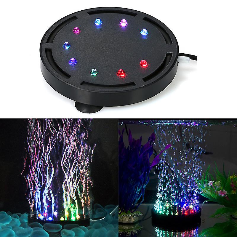 Aquarium Led Lighting Submersible Led Air Bubble Light Colorful Underwater Lights For Aquarium Fish Tank Lamp Decor Eu Plug