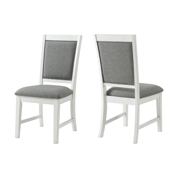 Whitehaven Solid Wood Linen Dining Room Chairs (Set of 2)