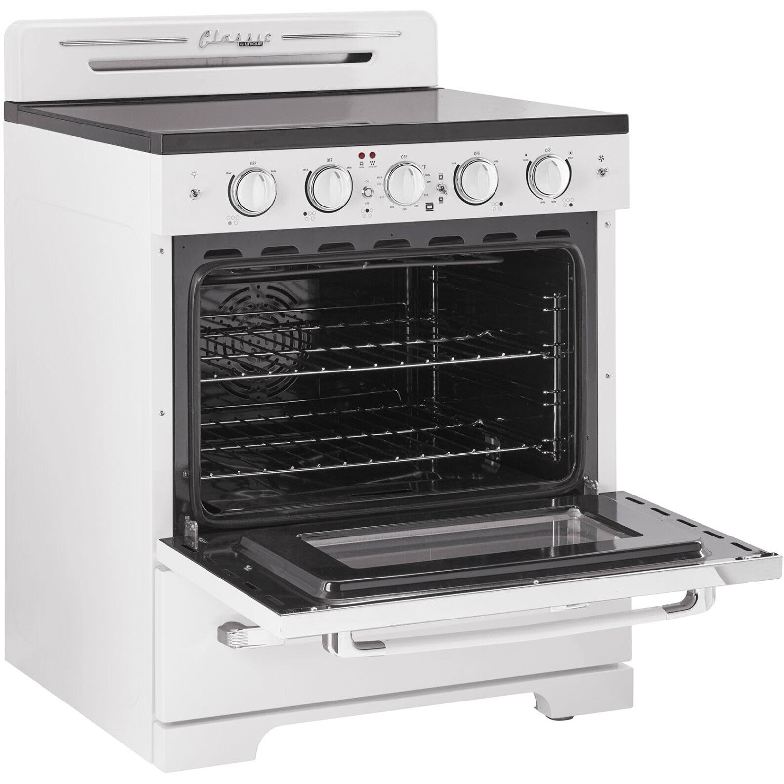 Unique Appliances 30-inch Freestanding Electric Range with Convection Technology UGP-30CR EC W