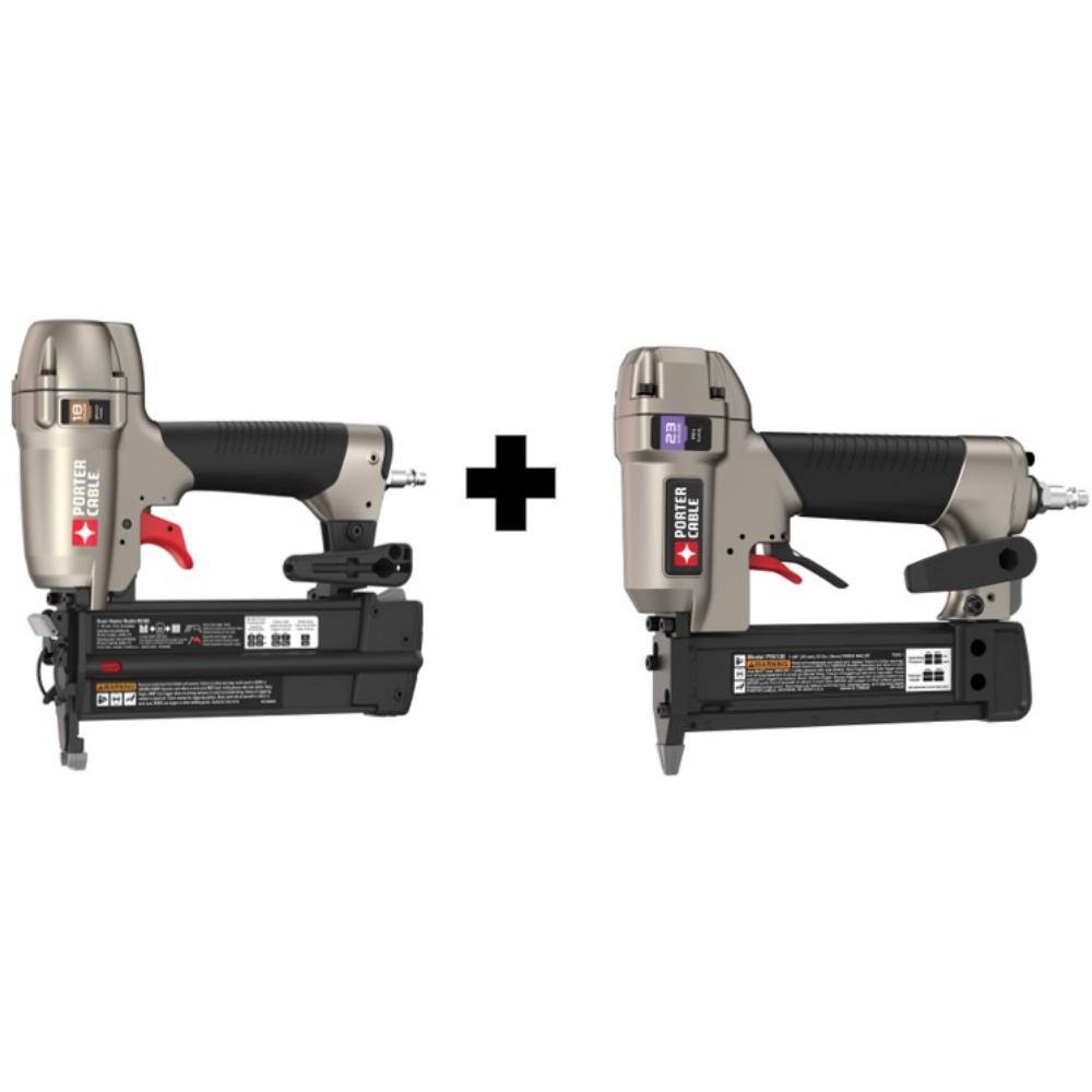 Porter-Cable Pneumatic 18-Gauge Brad Nailer Kit and Pneumatic 23-Gauge 1-38 in. Pin Nailer BN200CPIN138