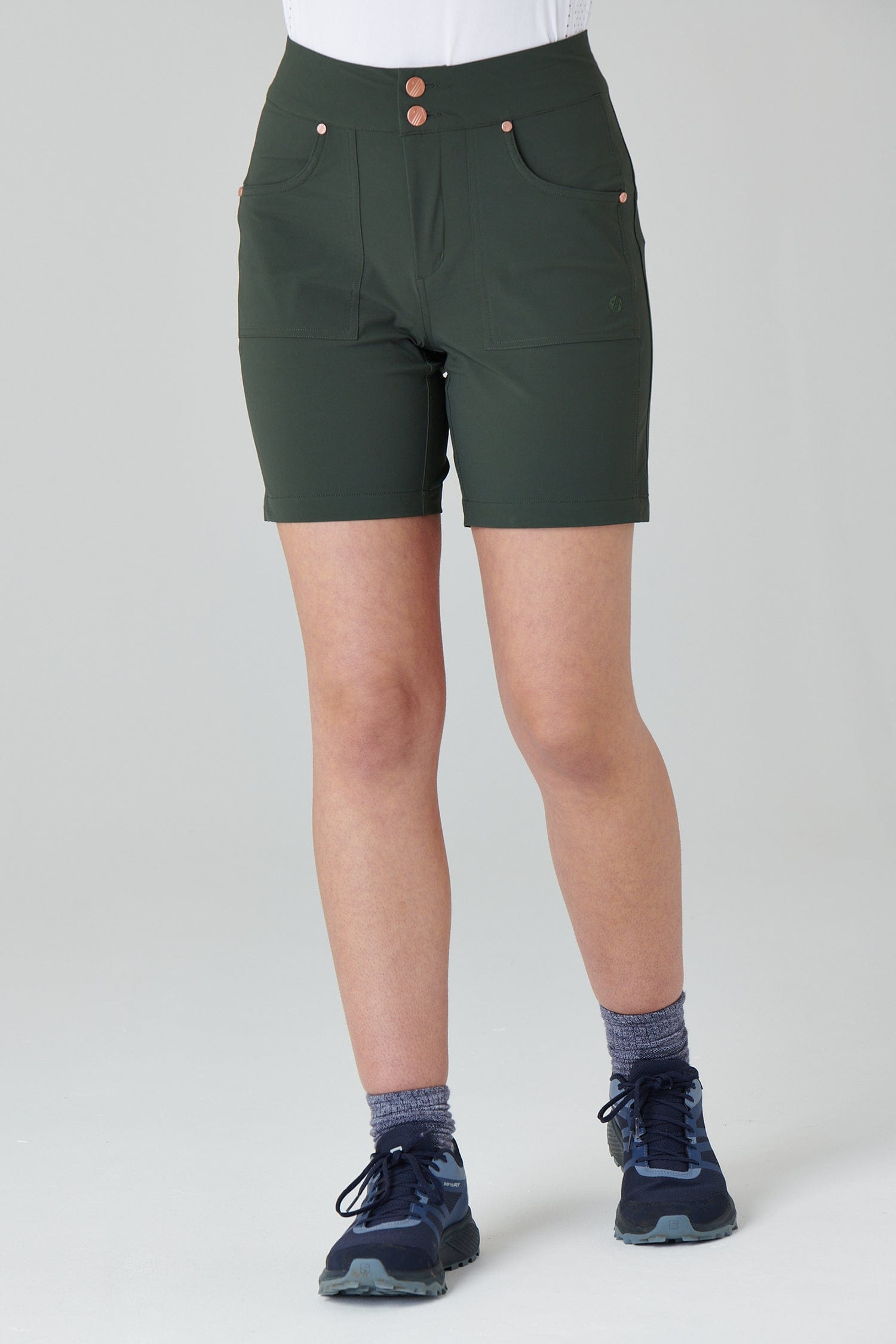 Mid Length Trek Shorts - Deep Khaki