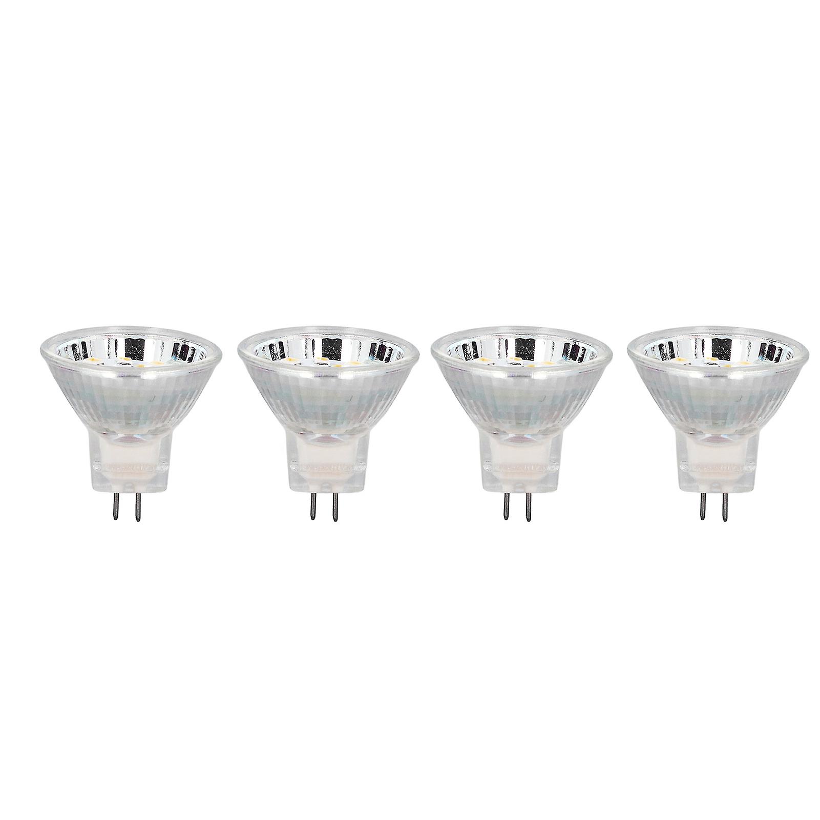 4PCS MR11 12LED Light Bulb 2W 300LM Spot Light Bulb Double Pin Base Landscape Light BulbWarm White 3000K