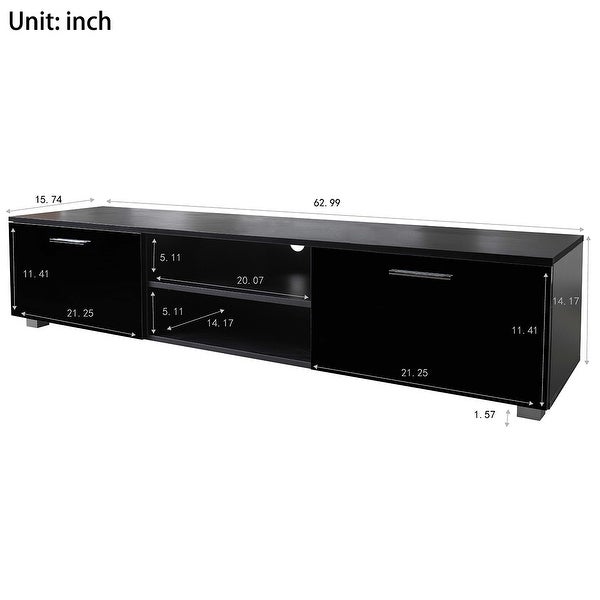 Merax TV Stand for 70 Inch TVs， Media Console Entertainment Center Television Table