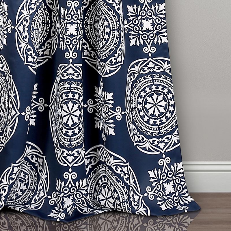 Lush Decor 2-pack Karmen Medallion Room Darkening Window Curtain Set