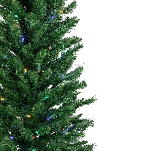 6' LED Pencil Northern Balsam Fir Artificial Tree Multi Lights