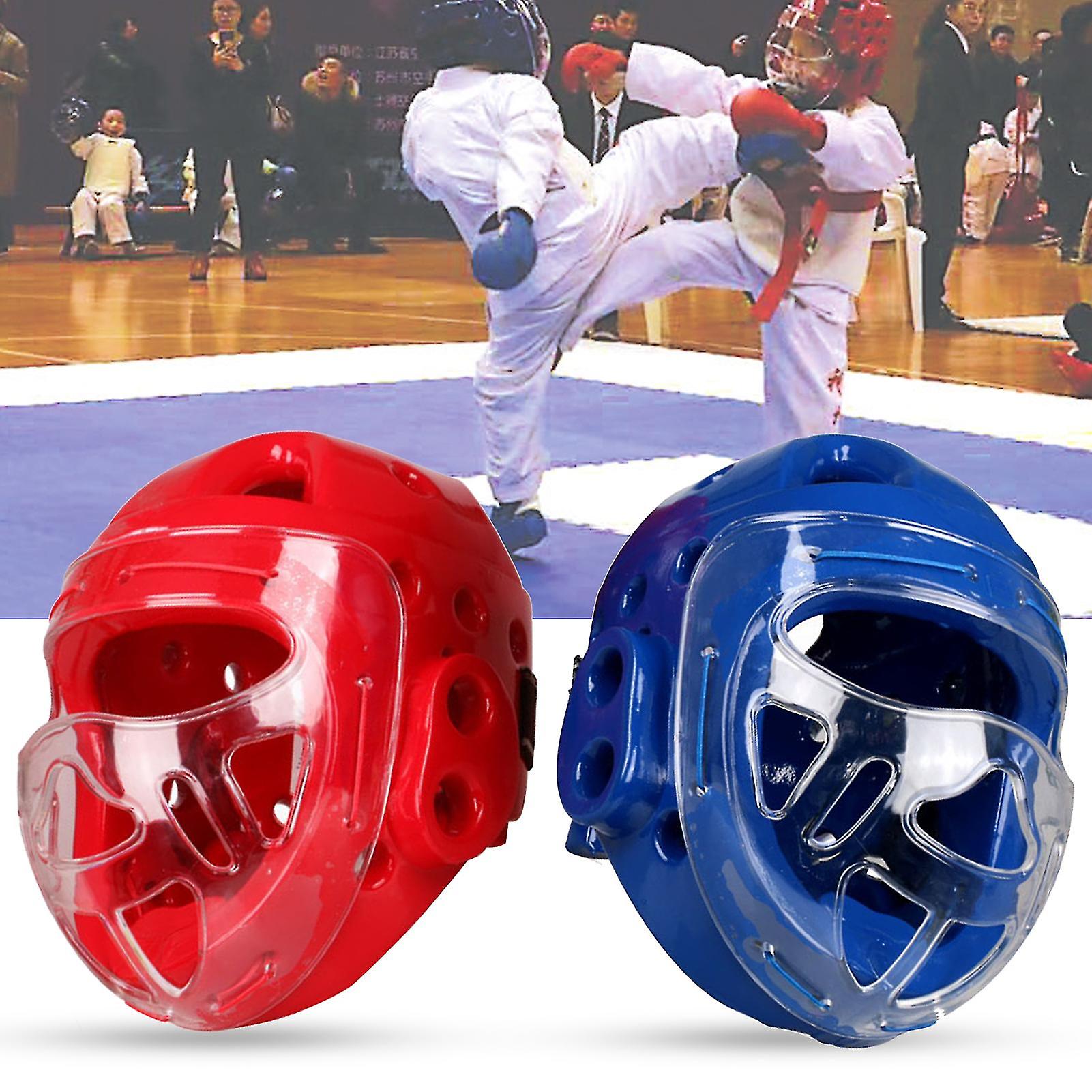 Protective Boxing Headgear Transparent Cover Ergonomics Design Kids Mixed Martial Arts Headgear For Karate