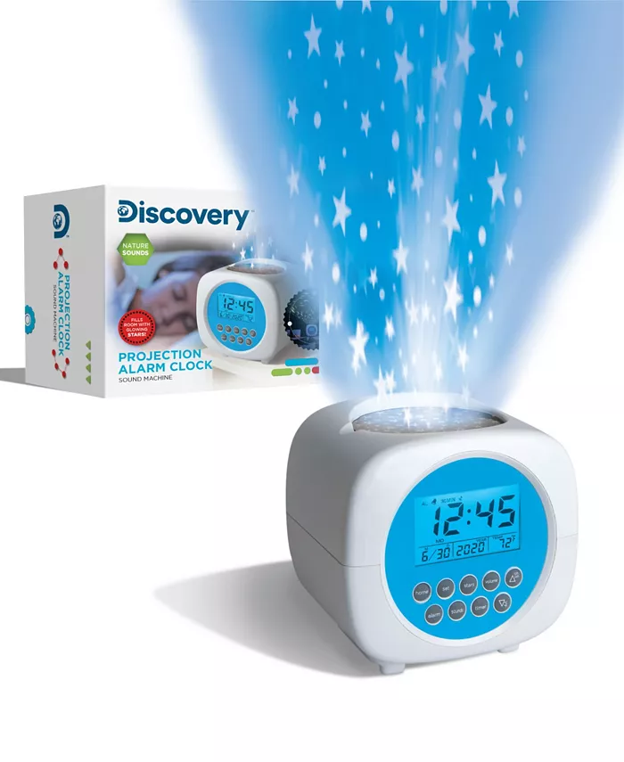 Discovery Kids Moon and Stars Projection Alarm Clock and Sound Machine