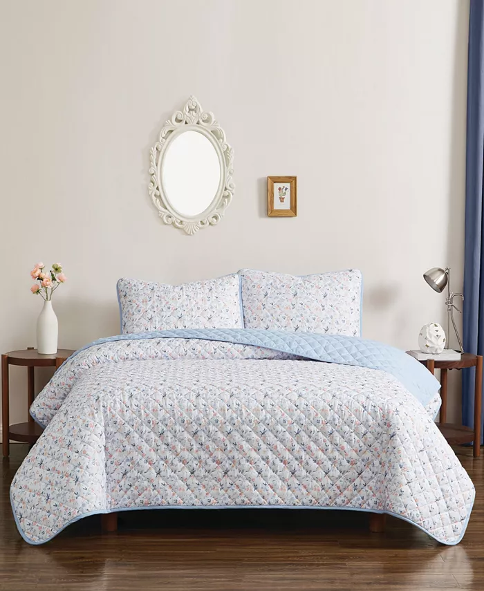 Truly Soft Maine Floral 2 Piece Quilt Set， Twin Twin XL