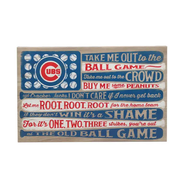 All Star Sports Chicago Cubs Ball Game Canvas