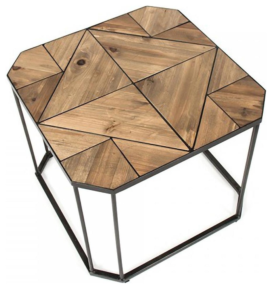 Cocktail Table CUTHBERT Ebony Sienna Black Mahogany   Industrial   Coffee Tables   by EuroLuxHome  Houzz