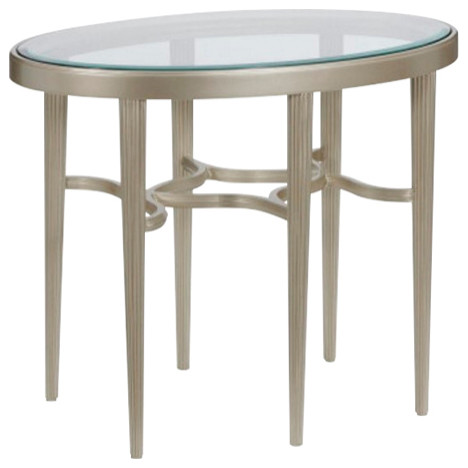 Oval End Table   Contemporary   Side Tables And End Tables   by Caracole  Houzz