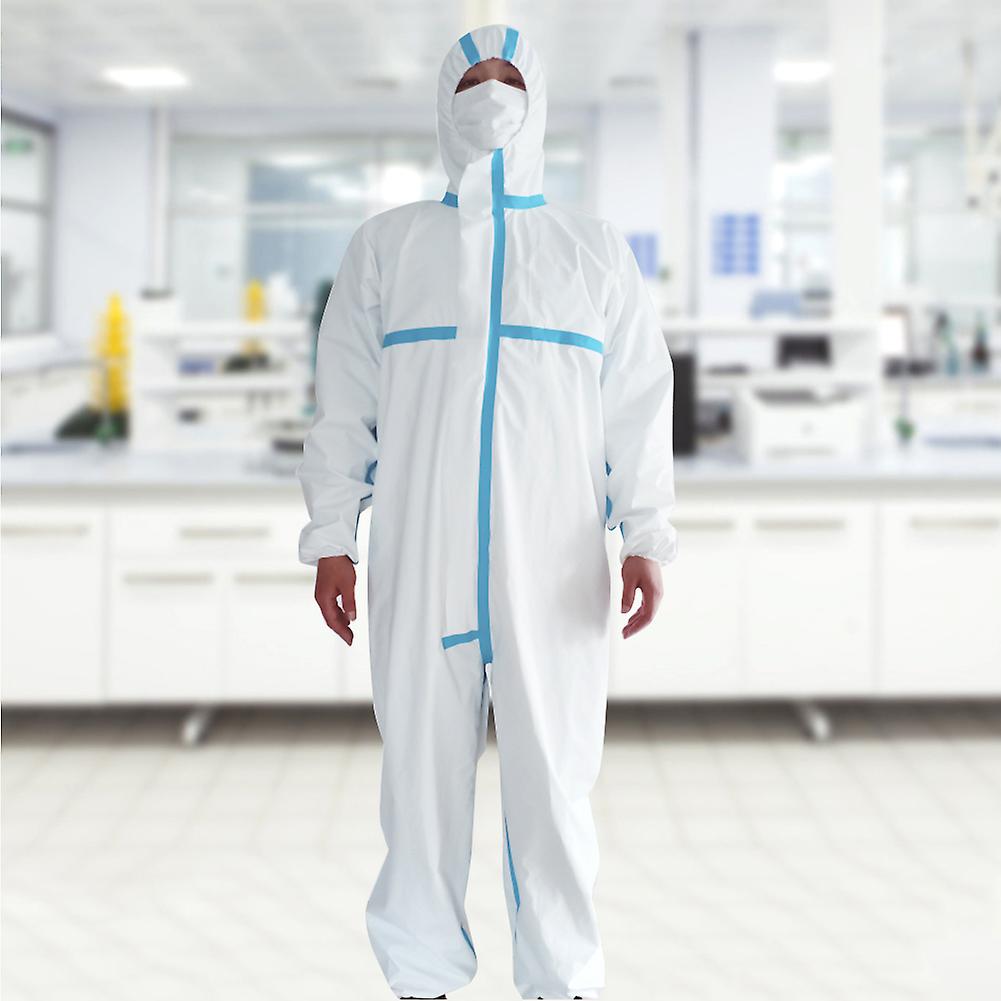 Protection Suit Outdoor Hooded Coverall Disposable Safety Clothing For Lab Workshopxl