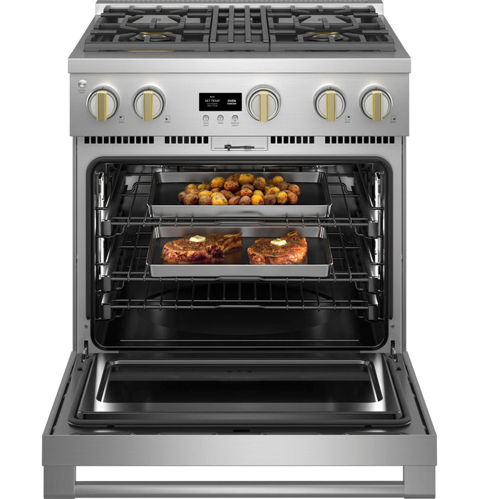 Monogram ZDP304NTSS 30quot DualFuel Professional Range with 4 Burners