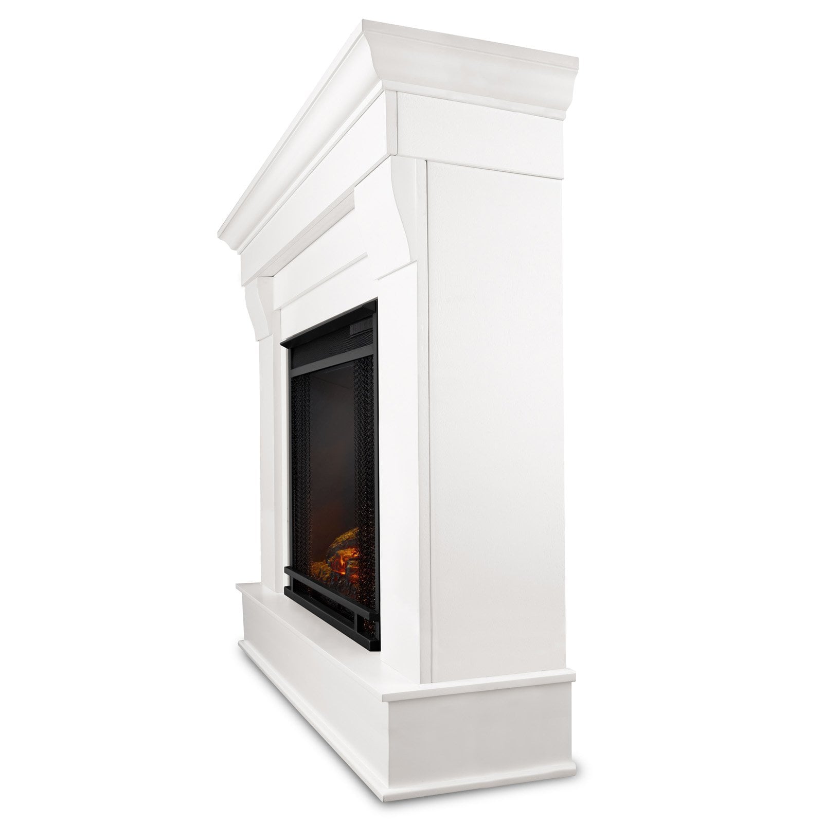 Chateau Electric Fireplace in White by Real Flame