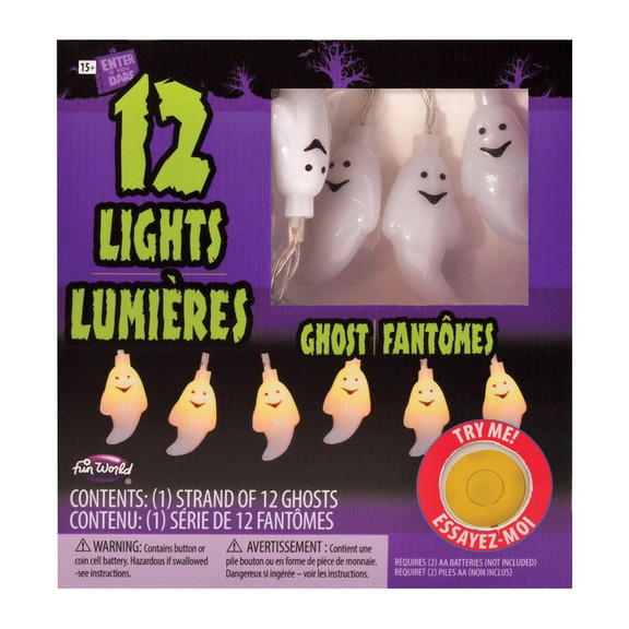 Funworld FNW 91912 C Glowing Ghost String Lights  ...