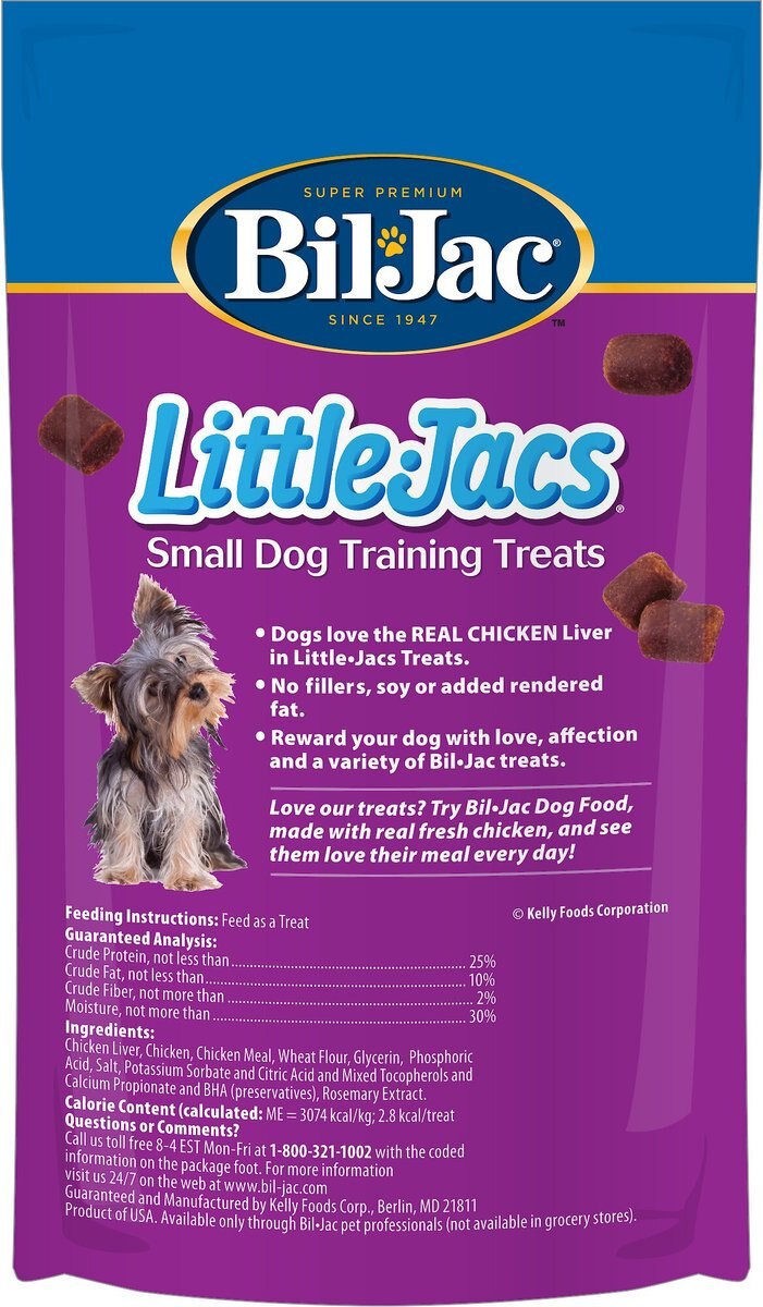 Bil-Jac Little-Jacs Small Dog Chicken Liver Training Dog Treats