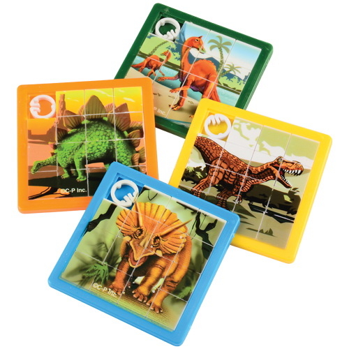 U.S. Toy 4459 Dino Slide Puzzles / 8 pcs.