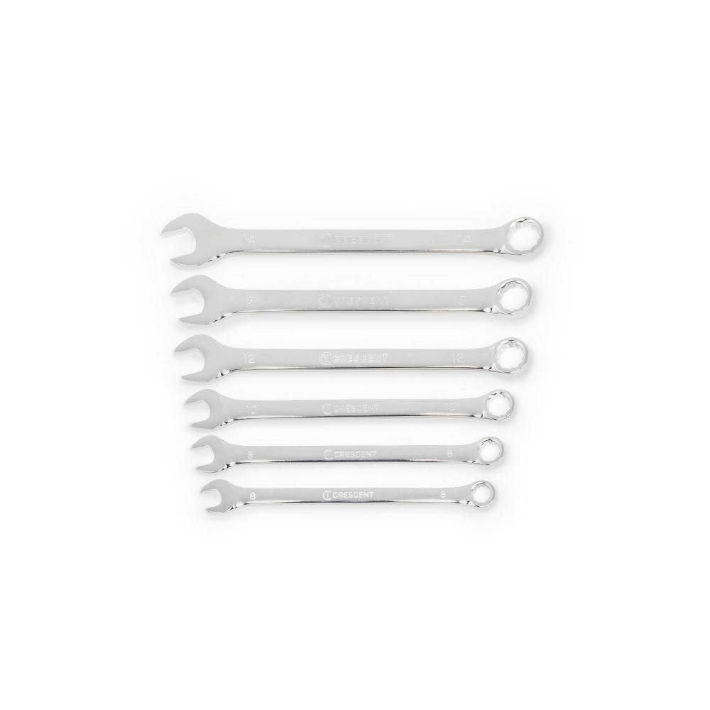 CRESCENT Metric Combination Wrench Set 12 Point 6pc