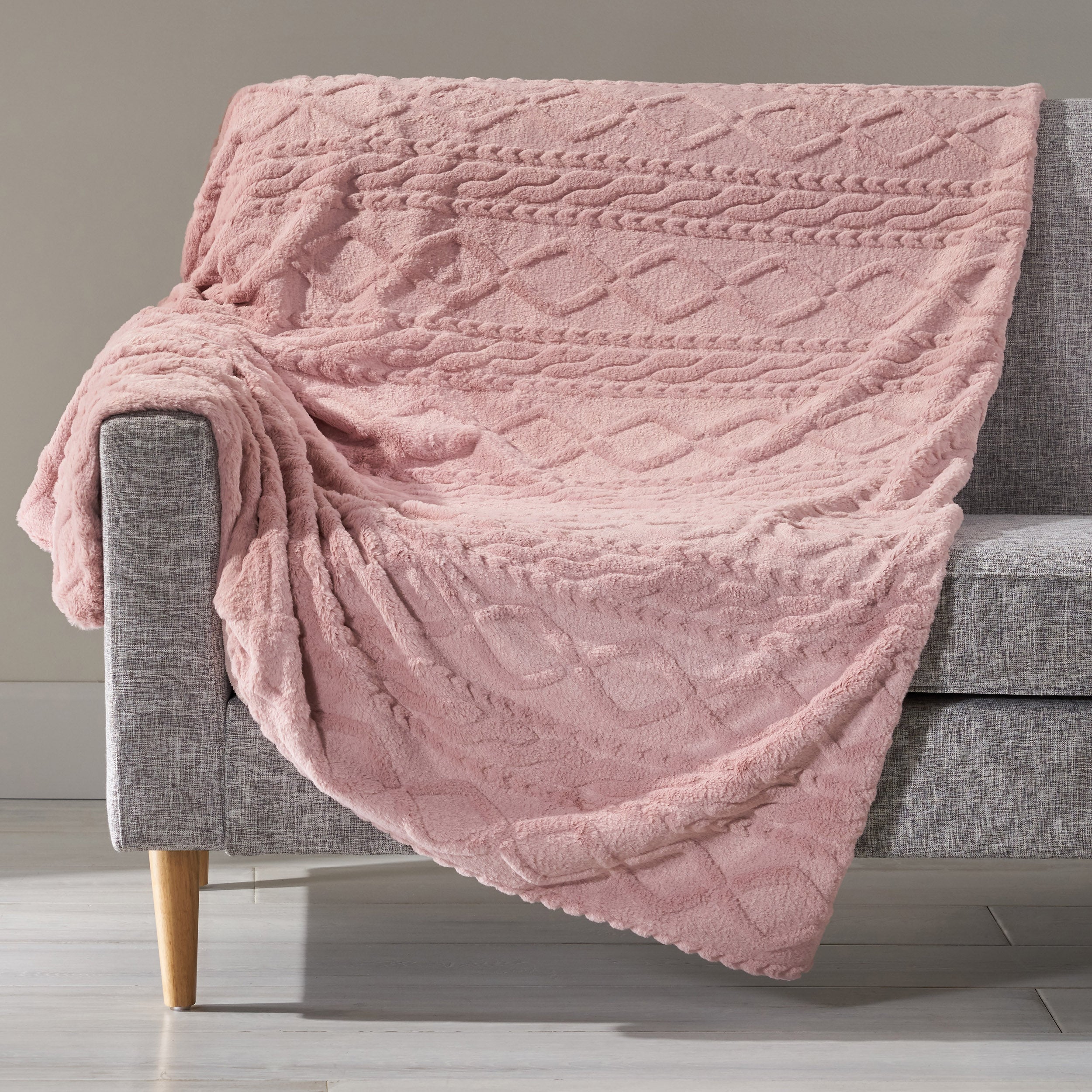 Alric Faux Fur Throw Blanket