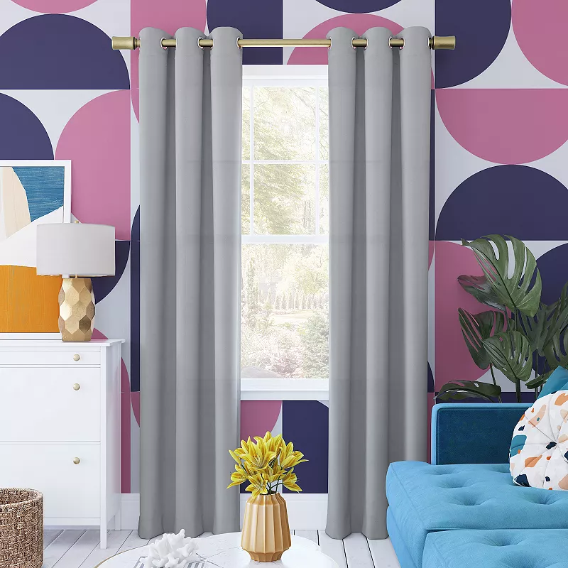 Sun Zero Harper Thermal 100% Blackout Grommet Window Curtain