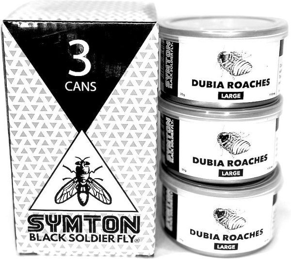 Symton Large Dubia Roaches Canned Reptile Food， 35-g， count of 3