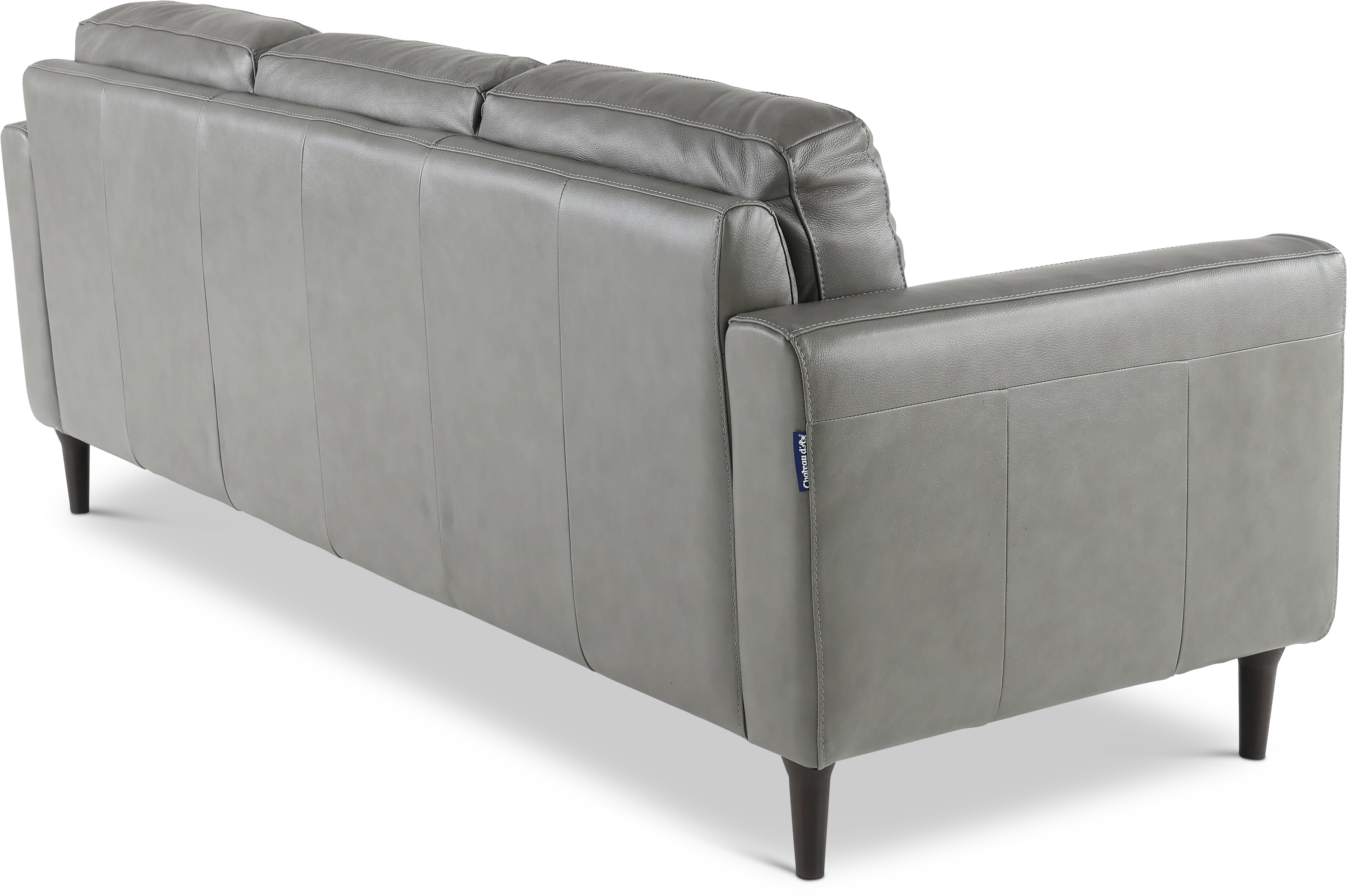 Verona Gray Leather Sofa