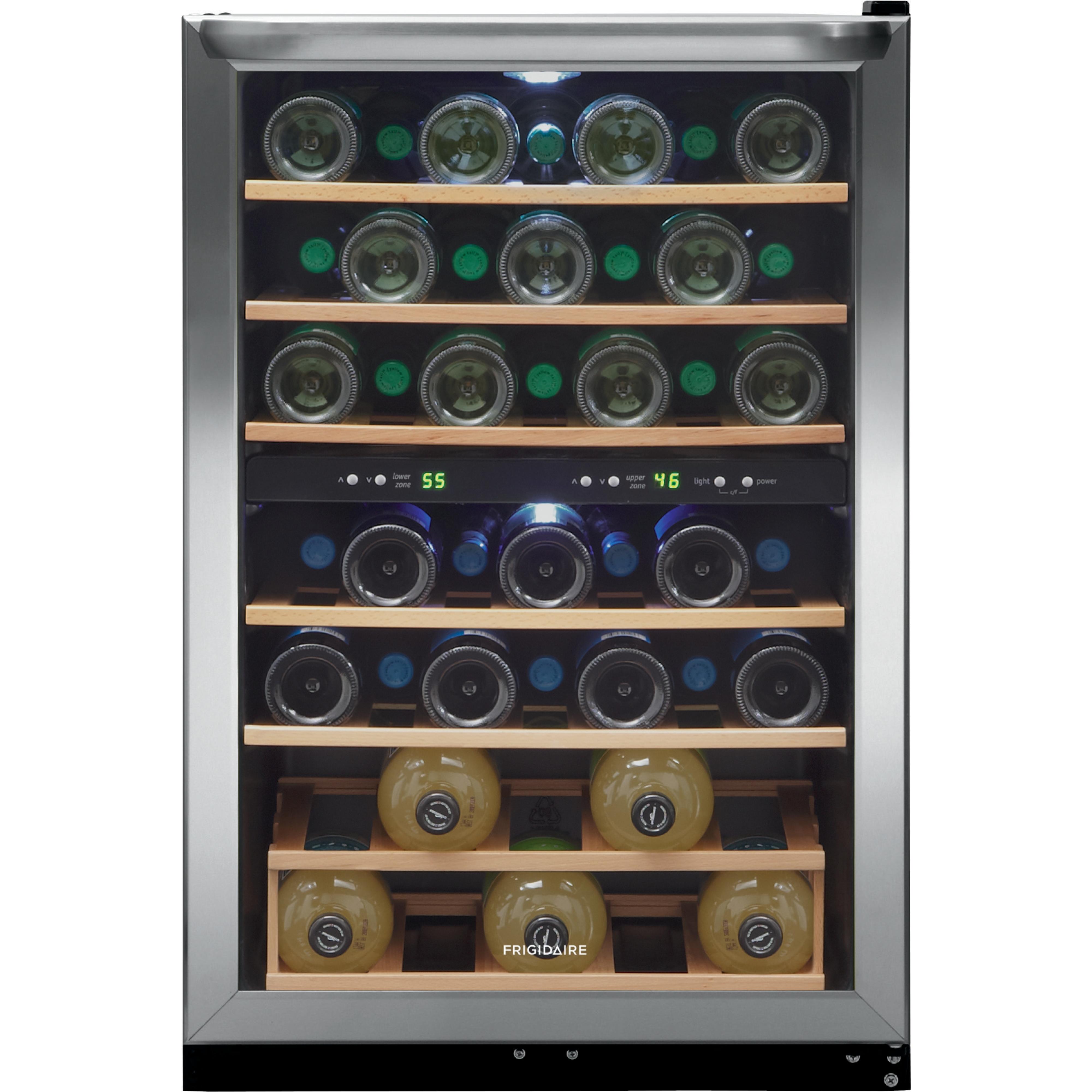 Frigidaire 45-Bottle Wine Cooler with 2 Temperature Zones FRWW4543AS