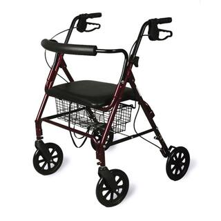 Medline Bariatric Rollator with Curved Backrest MDS86800XW