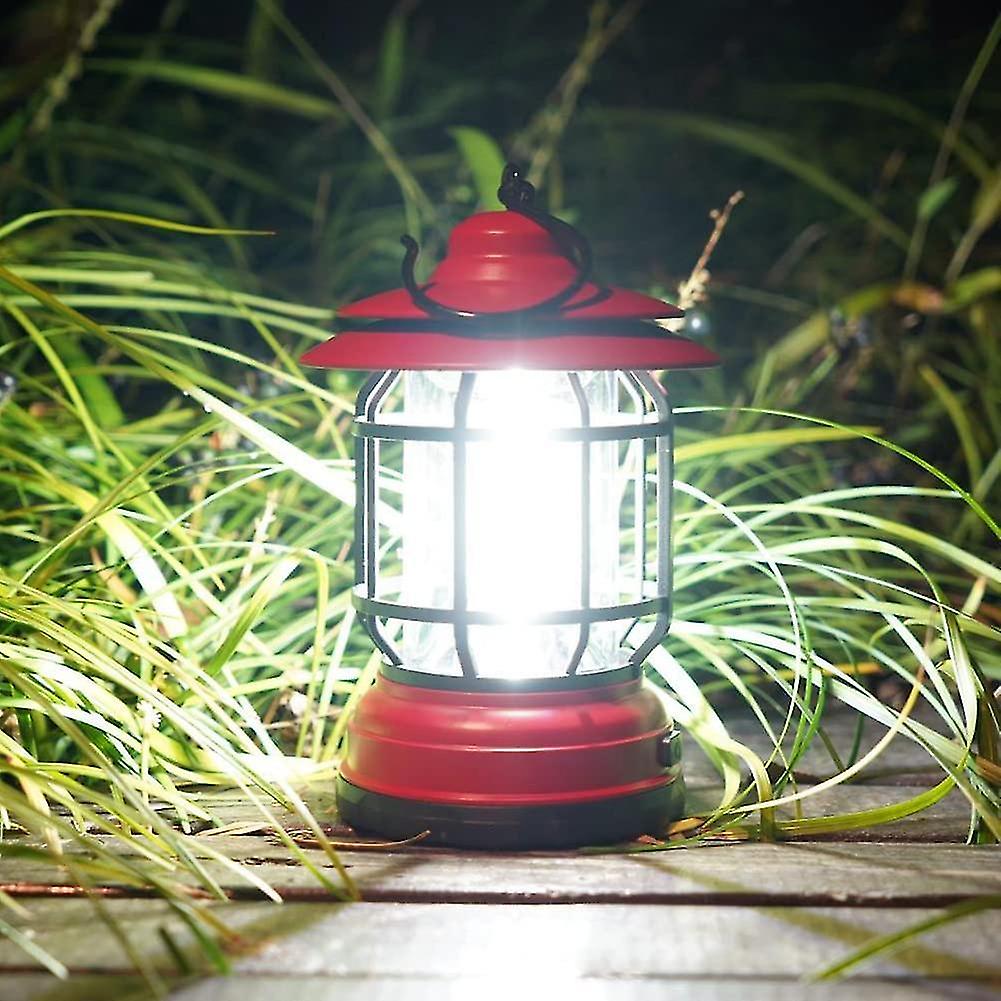 Retro Camping Lantern Waterproof Vintage Hanging Light Portable Mini Camping Light With Hook