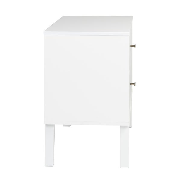 Milo Mid Century Modern 2-drawer Nightstand - - 28111225