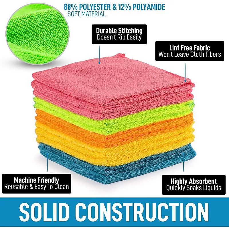 Microfiber Cleaning Cloths - 12 Pack