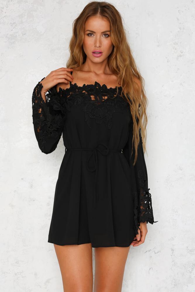 Oh Girl Dress Black