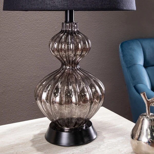 SEI Furniture Lyndale Black Fabric Table Lamp