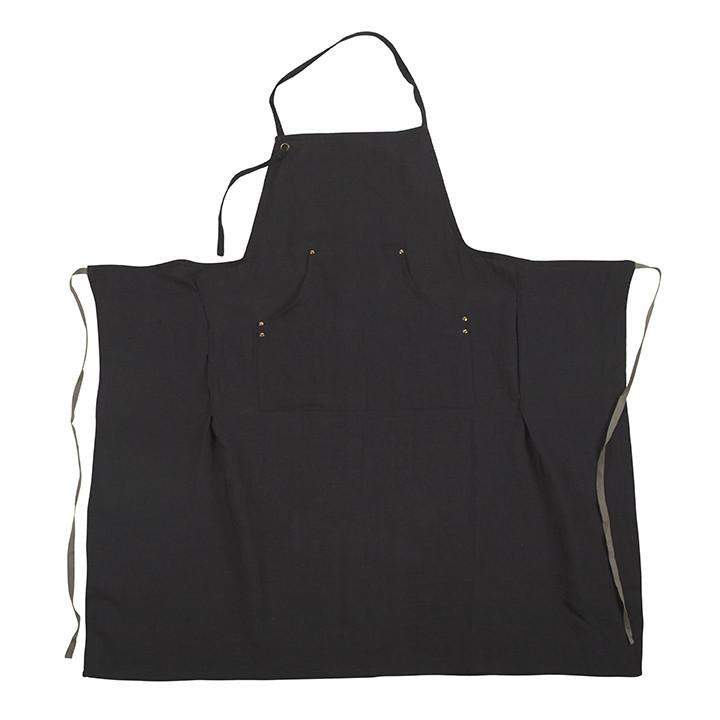 Grand Apron in Faded Black