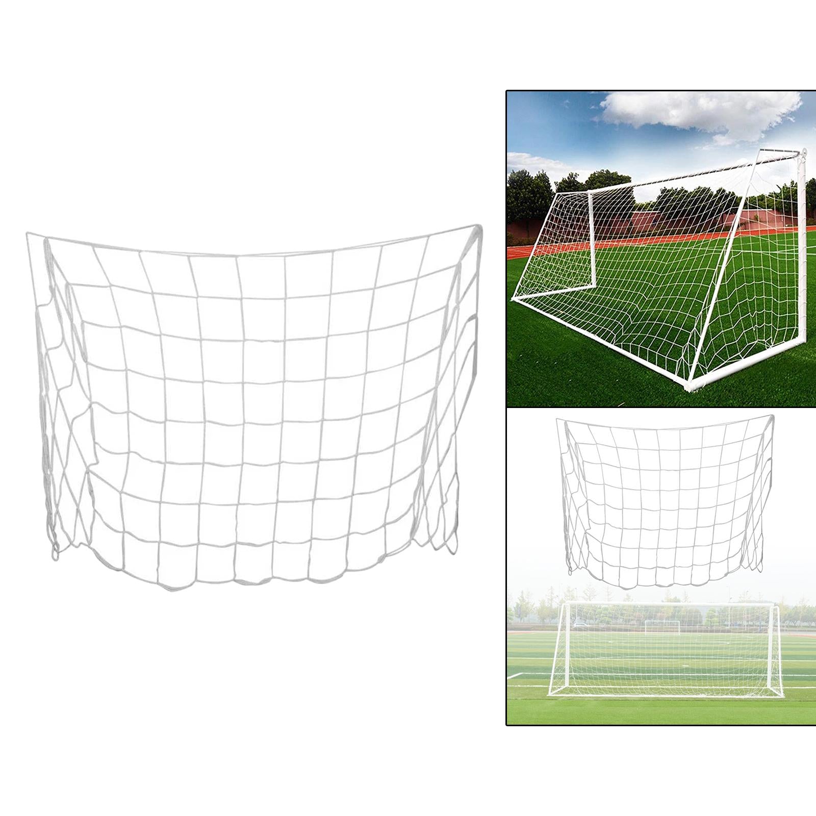 Durable Soccer Goal Net Replacement Accessories White Football Net for Teens 1.8mx1.2m