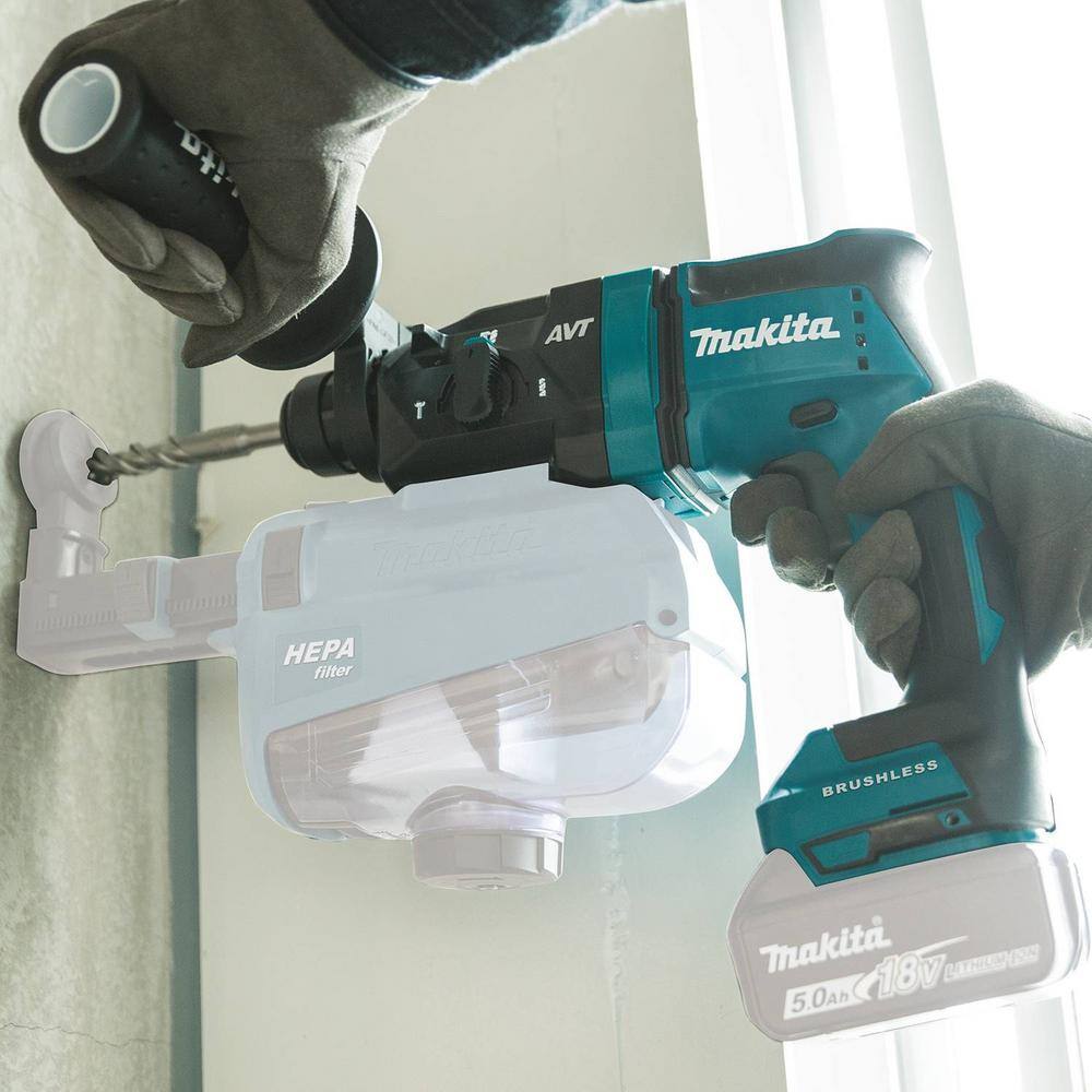 Makita 18V 1116 in. LXT Lithium-Ion Brushless Cordless AVT Rotary Hammer (Tool-Only) Accepts SDS-Plus Bits AWS Capable XRH12Z