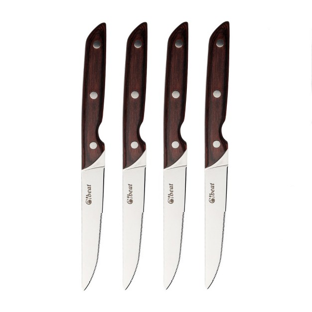 Steak Knives Set Of 4 Sharp Serrated Steak Knife 4 5 Inch