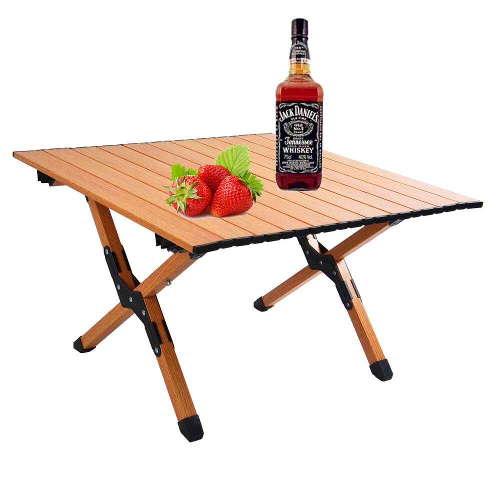 Portable Picnic Table with Folding Solid X Shaped Frame