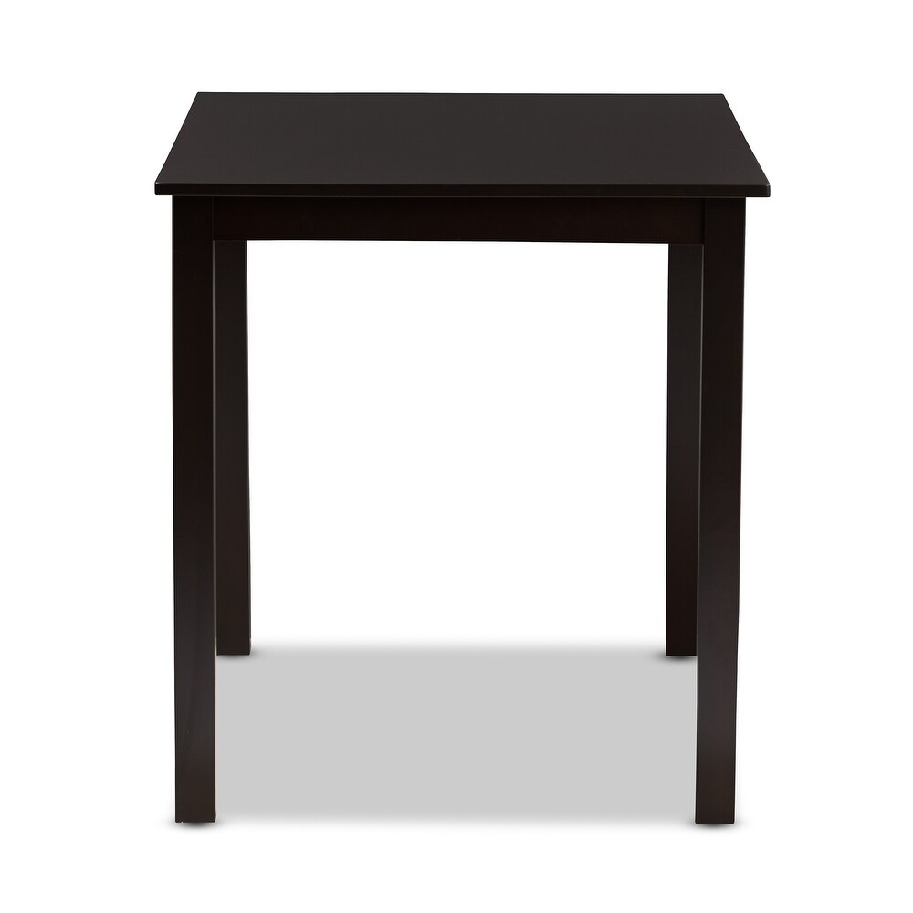 Eveline Modern Brown Finished Wood 43 Inch Dining Table