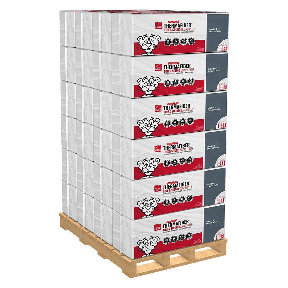 Owens Corning R-30 Thermafiber Fire and Sound Guard Plus Mineral Wool Insulation Batt 15 in. x 47 in. (24-Bags) 1307047