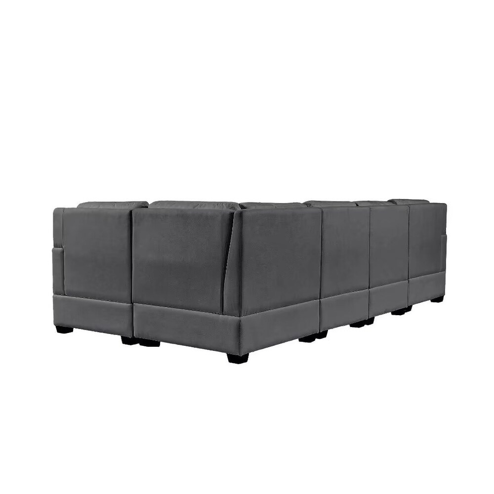 Sectional Modular Sofa with 2 Tossing cushions and Solid Frame   87.8\