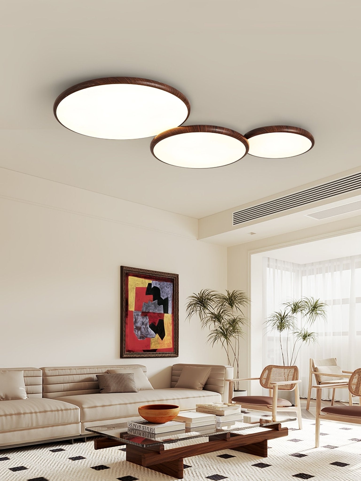 Thin Geometry Shape Ceiling Lamp