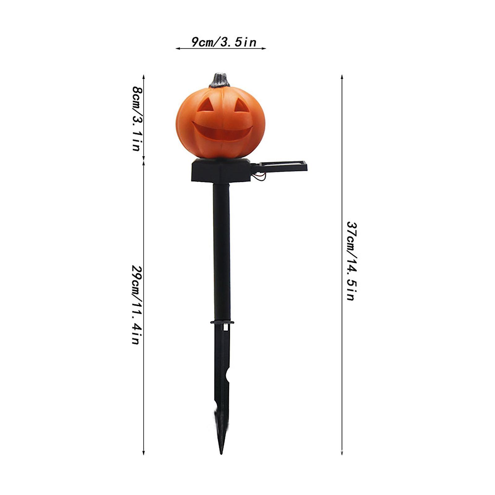 Halloween Solar Lawn Light Pumpkin Outdoor Landscape Decorative Festive Lamp For Patio Garden Yard Path No.253814