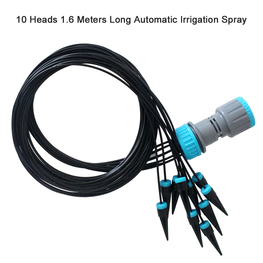 Automatic Irrigation Spray 10 Heads 1.6 Meters Long Drip Irrigation Irrigation System for Garden Watering