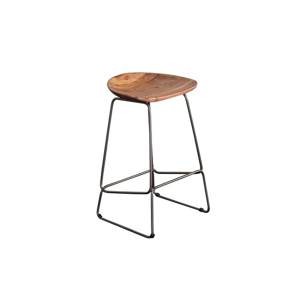 Porter Designs Neri Mid-Century Modern Solid Acacia Wood 24