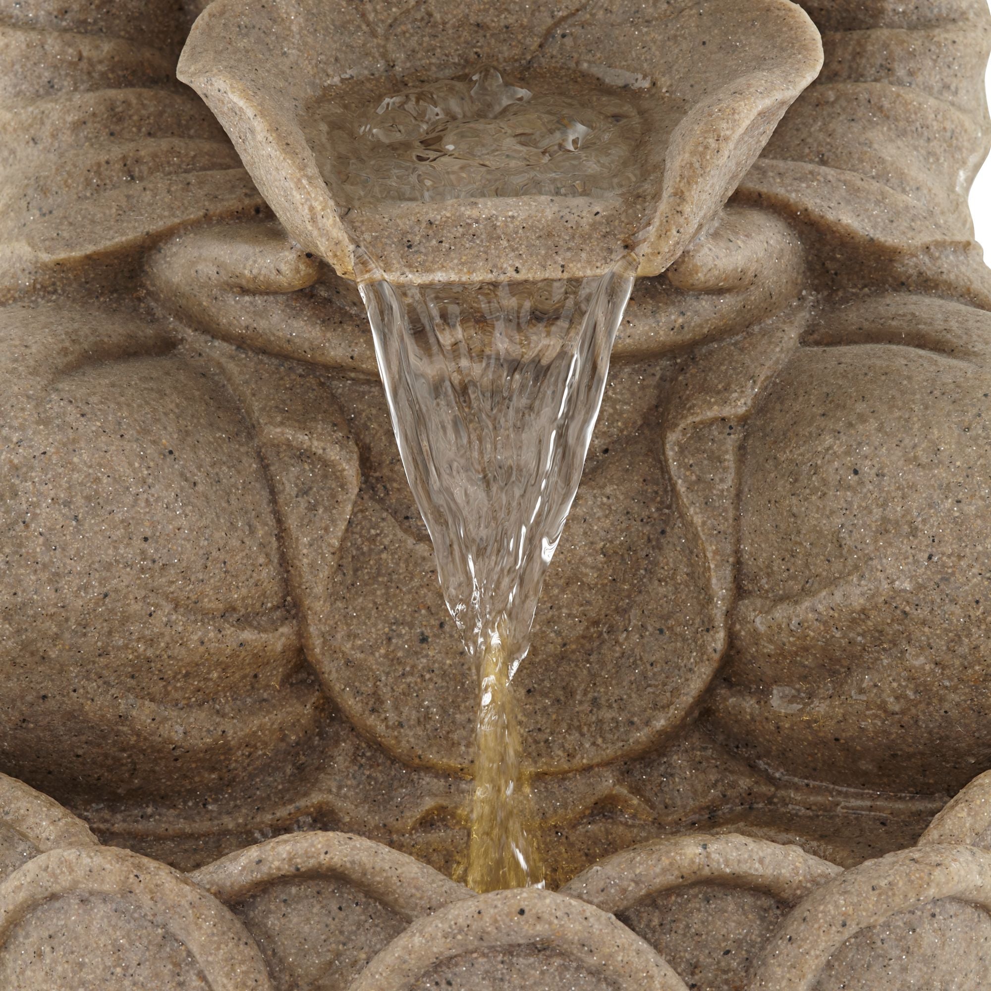 John Timberland Buddha Zen Outdoor Water Fountain with Light LED 22