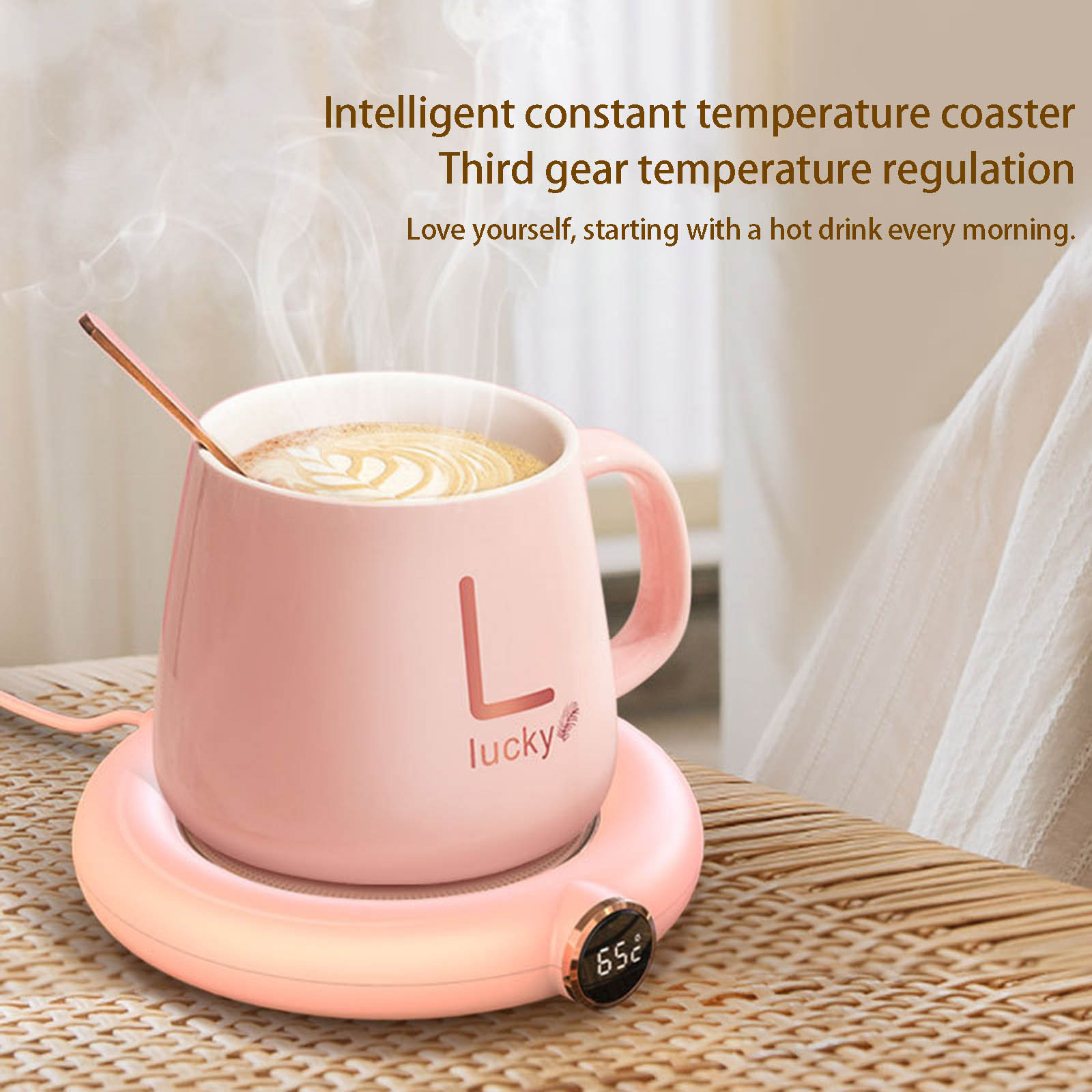 Kiplyki Wholesale New Intelligent Heating Cup Mat USB Desktop Warm Cup Mat 55 Degree Constant Temperature Cup Mat Coffee Insulation Pad