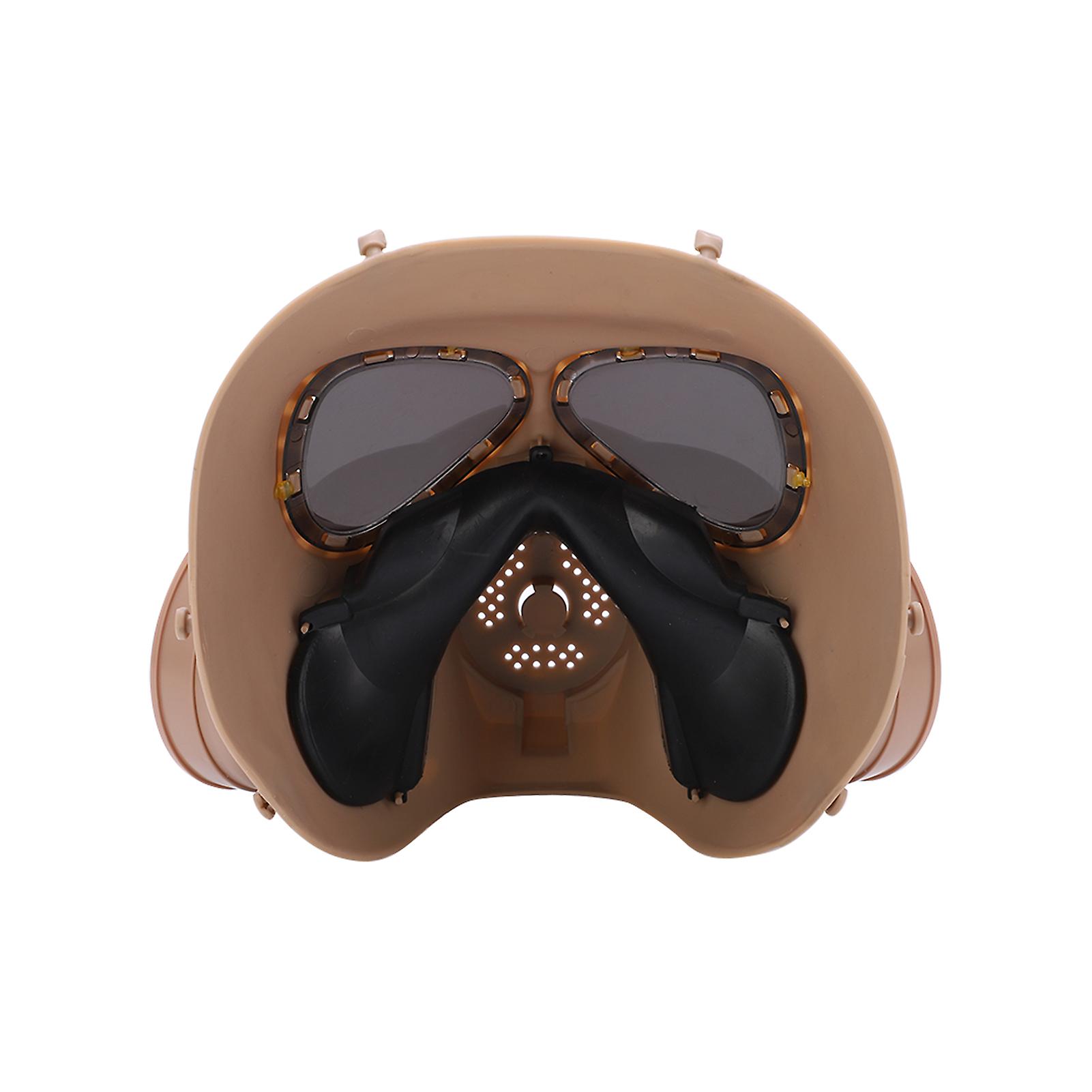 M04 Paintball Full Face Cover M05 Prop Biochemical Gas Face Shield With Dual Fan Filter Tanks Uv Proof Sunglasses Lens