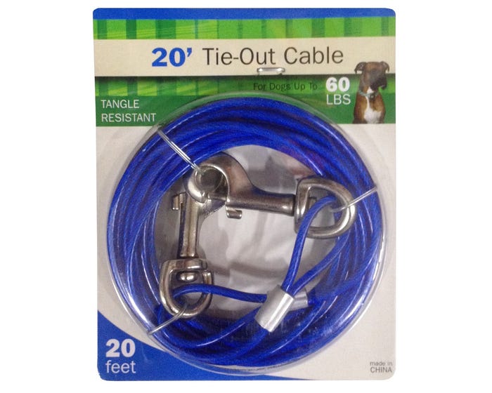 Medium Dog Tie-Out Cable， 20 - 381620