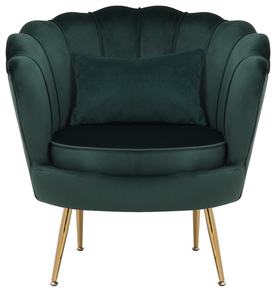 Shell Barrel Chair   Midcentury   Armchairs And Accent Chairs   by AFB Decor  Houzz